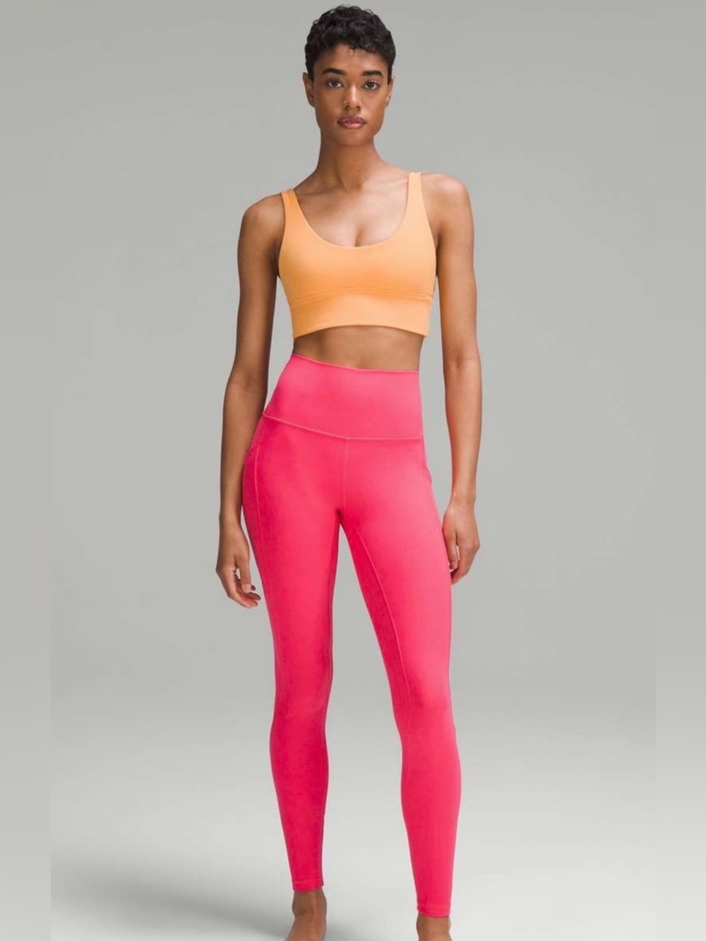 Lululemon Women’s Pink Double Lined 25” Align Leggings - Size 4